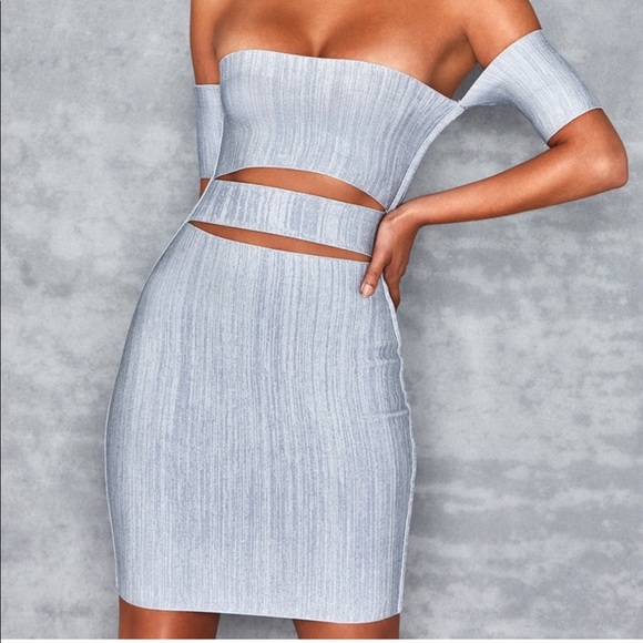 House of CB Dresses & Skirts - Mistress Rocks denim bandage mini dress XS
